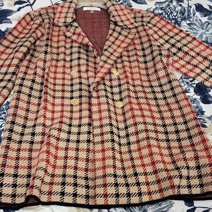 NWT Stylish Plaid Women's Cardigan